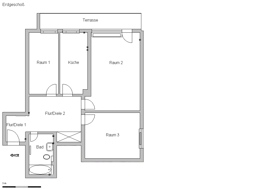 358.0002 Weberstr. 31, Rheinbach-Zentrum, 82,00 m², 3 Zimmer, Kaltmiete 820,00 € - Foto 3